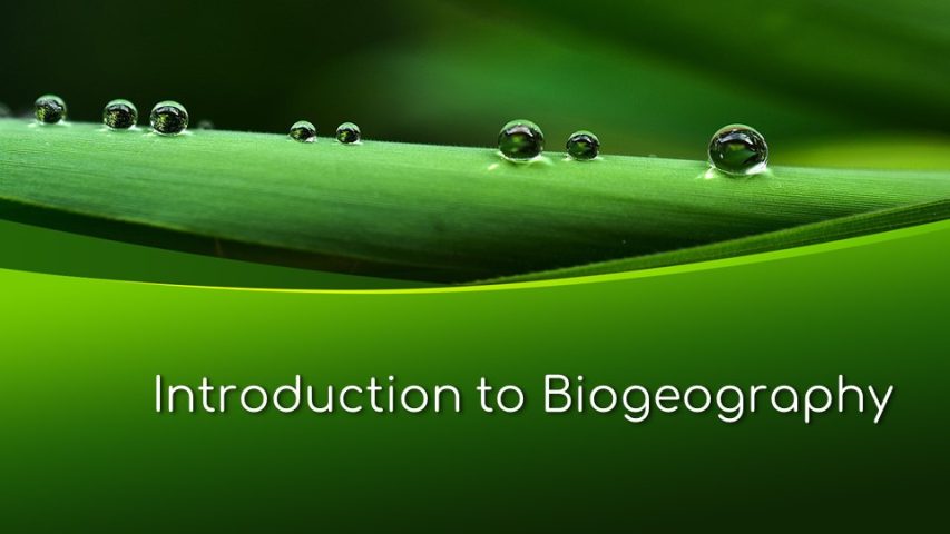 Introduction to biogeography